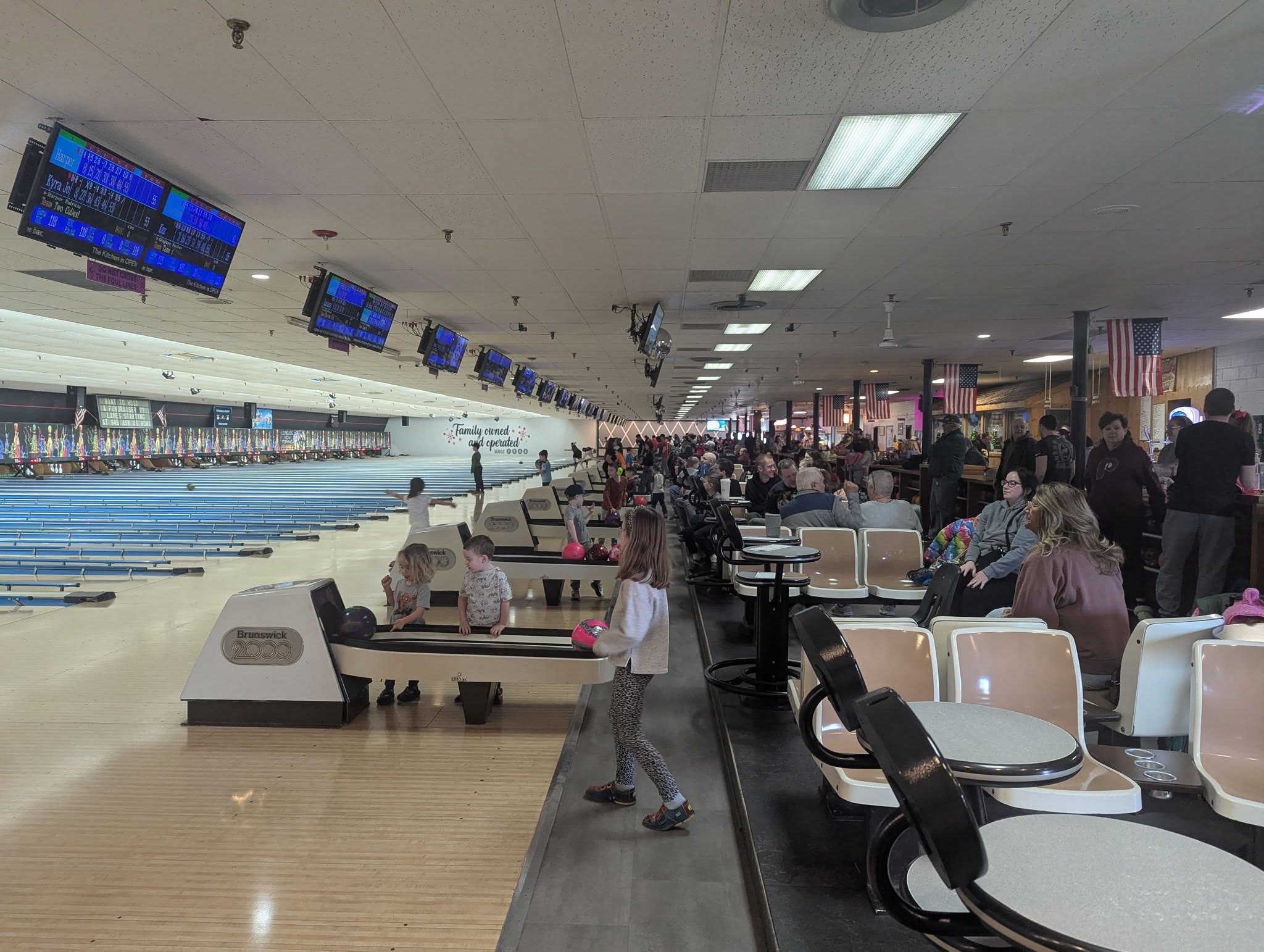A packed house on the lanes at Westbrook Lanes Family Bowling Center in Brooklawn, New Jersey